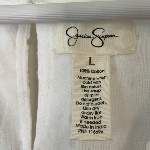 Jessica Simpson Summer White Eyelet Dress - Picture 2 of 4